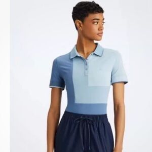 G/Fore Colour Block Pique Short Sleeve Polo